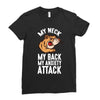 my neck my back my anxiety attack opossum guys tee Ladies Fitted T-Shirt