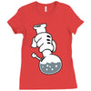 mickey get high Ladies Fitted T-Shirt