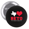 Texas Loves Beto Pin-back button