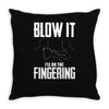 alien blow it fingering Throw Pillow