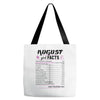 August Girl Facts Leo Tote Bags
