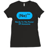nerdy to the power of awesome Ladies Fitted T-Shirt
