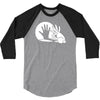 rabbit silhouette 3/4 Sleeve Shirt