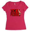 funny techno viking 3, ideal birthday present or gift Women's Triblend Scoop T-shirt