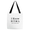 i know html Tote Bags