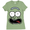 pickle rick face Ladies Fitted T-Shirt