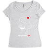 pregnant rex Women's Triblend Scoop T-shirt