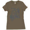 wolf princess warrior Ladies Fitted T-Shirt