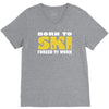born to ski forced to work V-Neck Tee