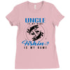 Uncle is my Name Fishing Is My Game Ladies Fitted T-Shirt