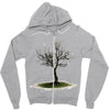 shades of winter Zipper Hoodie
