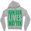 st patrick's day ginger lives matter Zipper Hoodie