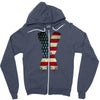 jake paul x american flag Zipper Hoodie
