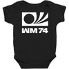 wm 74 germany world cup 1974 retro football Baby Bodysuit