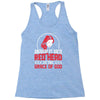 american by birth redhead by the grace of god Racerback Tank