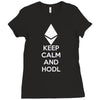 Keep Calm And Hodl Ethereum Ladies Fitted T-Shirt