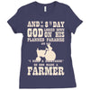the 8th day god made farmers Ladies Fitted T-Shirt