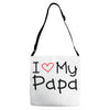 I Love My Papa Adjustable Strap Totes