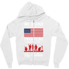 Stand For The Flag We Kneel For The Fallen Zipper Hoodie