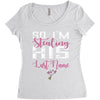So I'm Stealing His Last Name Women's Triblend Scoop T-shirt