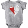half of my heart is in heaven with my angel Baby Onesie
