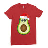 santa avocado Ladies Fitted T-Shirt