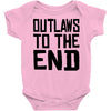 outlaws to the end 3 Baby Bodysuit