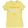 drone on Ladies Fitted T-Shirt
