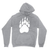 large bear paw print crew neck long sleeve Hoodie