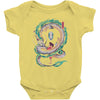 the girl and the dragon Baby Bodysuit