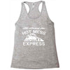 all aboard hot mess express train Racerback Tank
