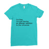 the oc allergic reaction Ladies Fitted T-Shirt