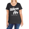 beer pong champion Ladies Curvy T-Shirt