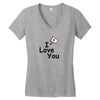 I LOVE YOU Women's V-Neck T-Shirt