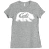 cali bear Ladies Fitted T-Shirt