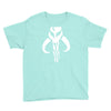 mandalorian symbol star wars tee boba fett bantha skull jedi sith Youth Tee