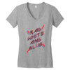 rad white and blue Women's V-Neck T-Shirt