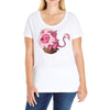lion in a box Ladies Curvy T-Shirt