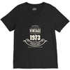 premium vintage 1973 classic perfectly aged limited edition V-Neck Tee