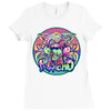 psycho cat Ladies Fitted T-Shirt