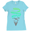 aurora borealis Ladies Fitted T-Shirt