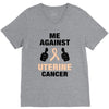 Me Against Uterine Cancer V-Neck Tee