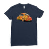 sixties vw beetle, ideal gift or birthday present Ladies Fitted T-Shirt