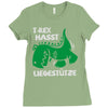 t rex hasst liegest&uuml;tze Ladies Fitted T-Shirt