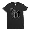 fk it funny college party Ladies Fitted T-Shirt
