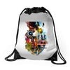 4738348 low poly wallpaper Drawstring Bags