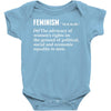 Feminism Noun Baby Onesie