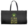 milk and eggs Weekender Totes
