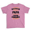 Super Cool Papa Of A Freaking Awesome Son Youth Tee