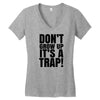 don't grow up Women's V-Neck T-Shirt